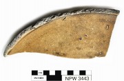 Earthenware artefact recovered from Notch Point 