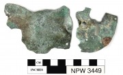 Copper/brass artefact recovered from Notch Point 