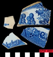 Patterned Earthenware artefact recovered from Notch Point 