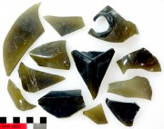 Glass artefact recovered from Notch Point 