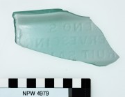 Glass artefact recovered from Notch Point 