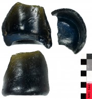Glass artefact recovered from Correio da Azia