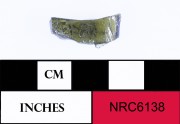 Glass artefact recovered from Correio da Azia