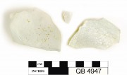 Glass artefact recovered from Quoin Bluff
