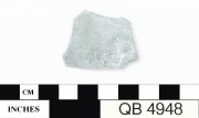 Glass artefact recovered from Quoin Bluff