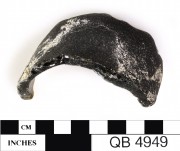 Glass artefact recovered from Quoin Bluff