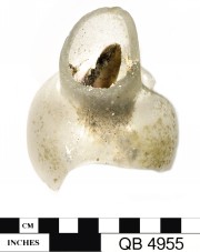 Glass artefact recovered from Quoin Bluff