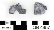 Lead artefact recovered from Quoin Bluff