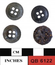 Copper/brass artefact recovered from Quoin Bluff