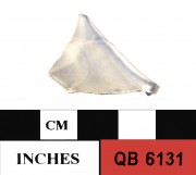 Glass artefact recovered from Quoin Bluff