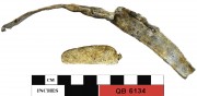 Lead artefact recovered from Quoin Bluff