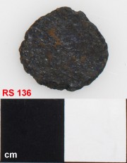 Copper/brass artefact recovered from Lively Rowley Shoals