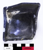 Glass artefact recovered from Unidentified