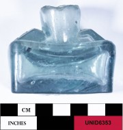 Glass artefact recovered from Unidentified