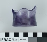 Glass artefact recovered from Zeewijk