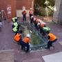 Lifting the lid of Megamouth's old tank Photo by Andrew Rowe Image copyright of WA Museum