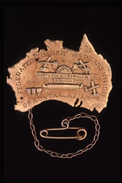 BROOCH, gold, Timber Union, c1908