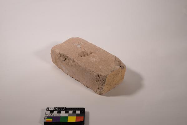 Convict brick with fingerprints