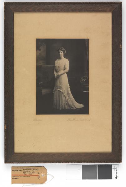 PHOTOGRAPH, framed, portrait, Mrs A Hall (nee Helen Rose Lodge)