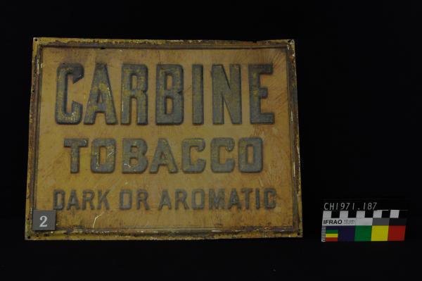 "CARBINE" TOBACCO SIGN