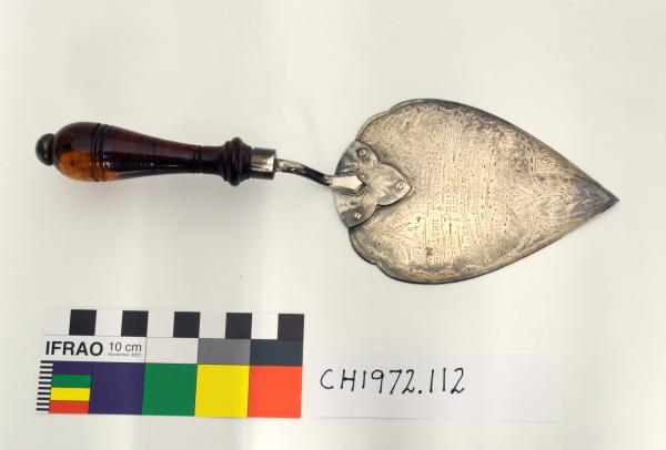 PRESENTATION TROWEL, Foundation Stone of York Court House