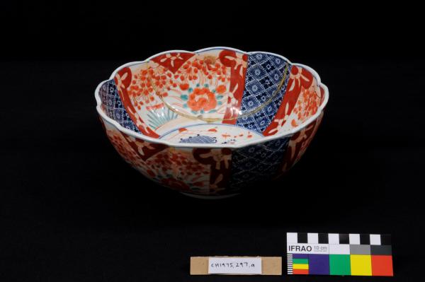 BOWL AND SAUCER, Imari style