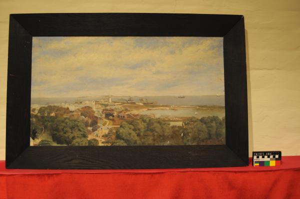 OIL PAINTING Fremantle Harbour & Townsite