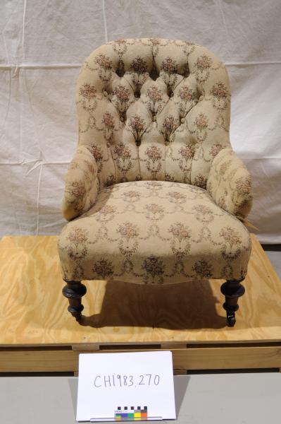 CHAIR, fabric covered