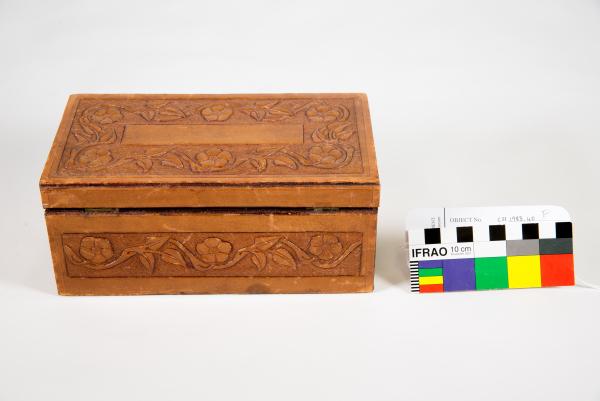 TOOLED LEATHER BOX