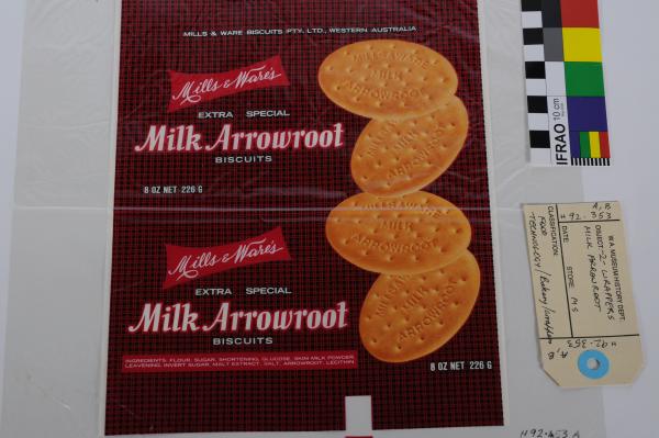 2 WRAPPERS, Milk Arrowroot