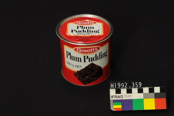 TIN, plum pudding