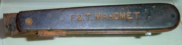 POCKET KNIFE HANDLE, F & T Mahomet