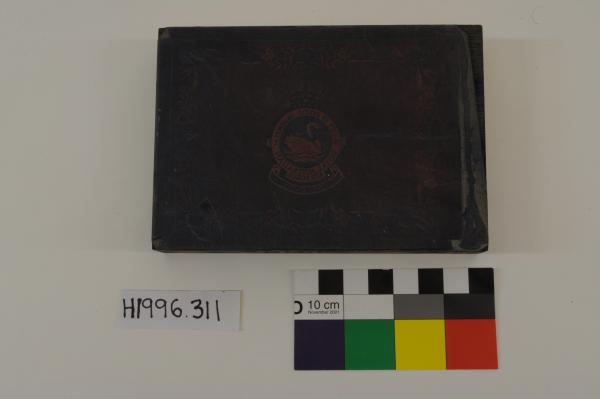 PRINTING BLOCK, 'RAAF/ CITY OF PERTH SQUADRON', wood