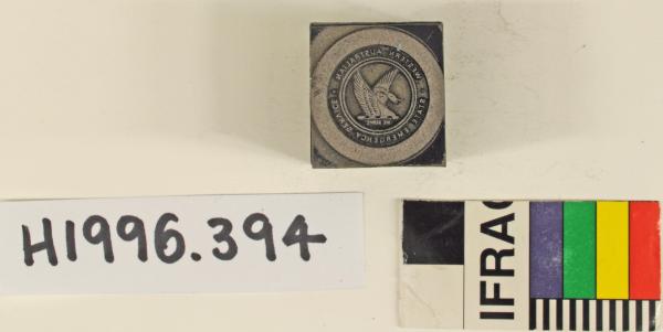 PRINTING BLOCK, 'W.A./ STATE EMERGENCY SERVICE', metal