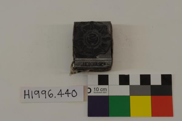 PRINTING BLOCK, Carnarvon High School, metal