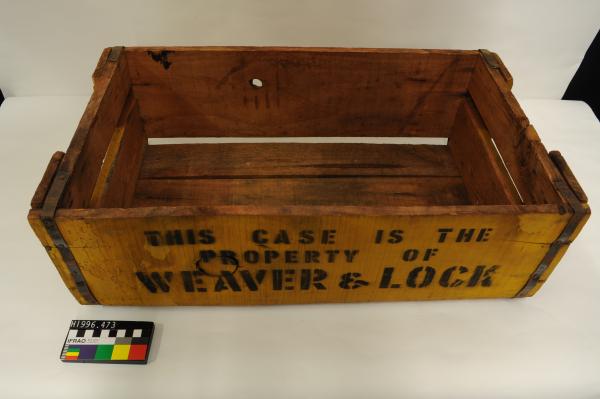 WOODEN CRATE, Weaver & Lock