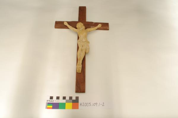 CRUCIFIX, (1) Figure of Christ (2) Wooden Cross