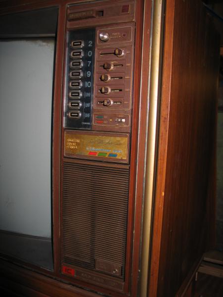 COLOUR TELEVISION, with remote control, floor standing, 'KRIESLER', c1975