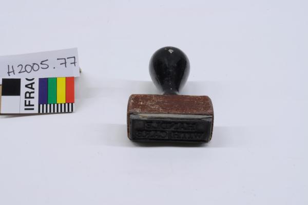 RUBBER STAMP, 'HANDLE WITH CARE'