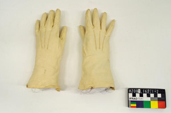 GLOVES, day, cream, kid leather