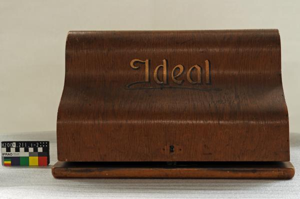 TYPEWRITER, ‘IDEAL’, wooden cover