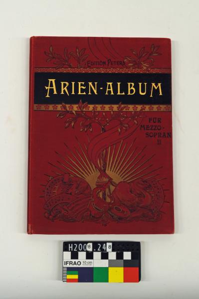 MUSIC BOOK, ‘ARIEN-ALBUM/…’, red cover