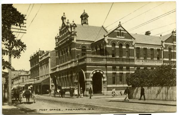 POSTCARD, ‘POST OFFICE, FREMANTLE. W.A.’