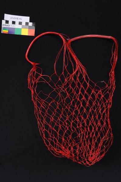 BAG, shopping, string, red plastic