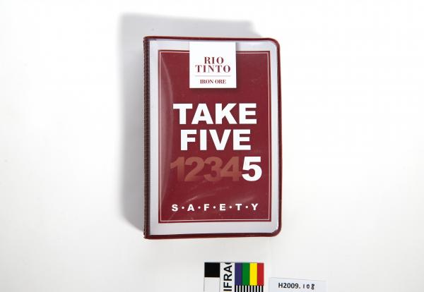 SAFETY FOLDER, plastic, 'TAKE FIVE'