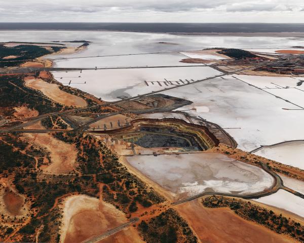 PRINT, photographic, 'Silver Lake Operations #4, Lake Lefroy, Western Australia, 2007', Edward Burtynsky