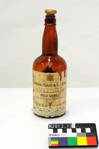 BOTTLE OF SCOTCH WHISKEY, ‘JOHN HAIG & CO. LTD./…El Alamein’