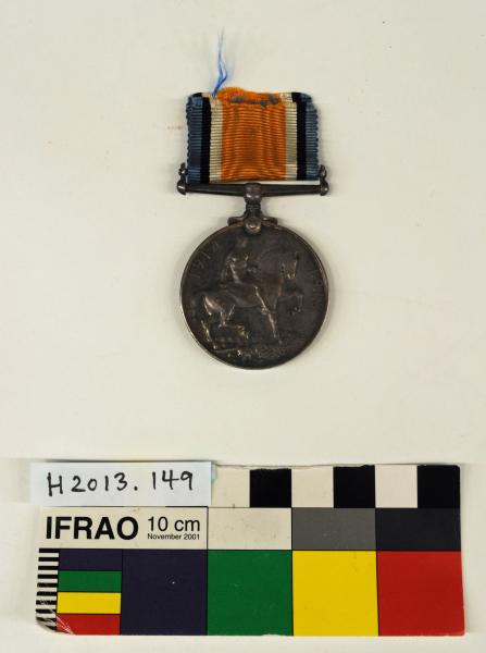 MEDAL, BRITISH WAR MEDAL, 1914-1920. Rim stamped ‘4810 CPL W. HARWOOD. 51 BN. A.I.F.’, 1919