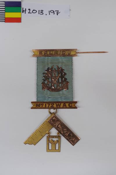 MEDAL, Masonic, by Middlewick