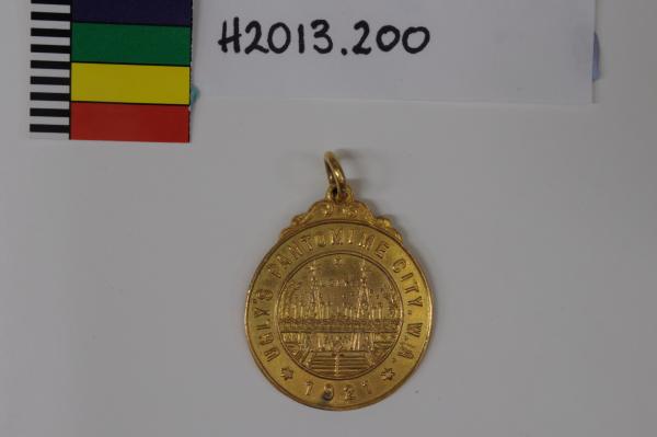 MEDAL, gold, Ugly’s Pantomime City, Sword Dance, 1921